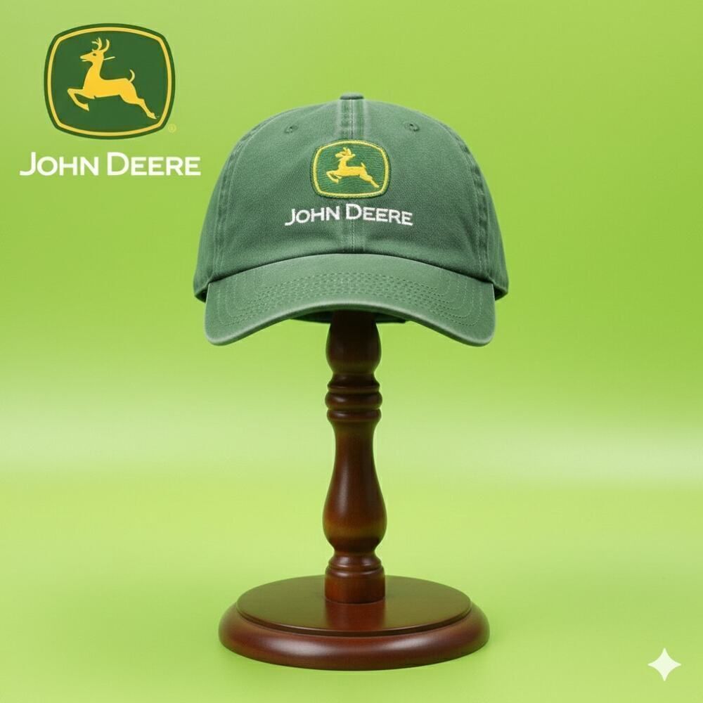 John Deere Toddler Embroidered Logo Cotton Cap Hat OS